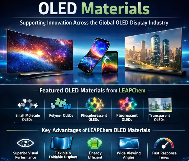 LEAPChem OLED serija proizvoda: Materijali koji pokreću budućnost OLED displeja